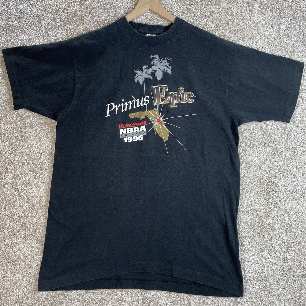 Fruit of the Loom T-Shirt Mens XL Black Vintage 1996 Honeywell NBAA Orlando Epic